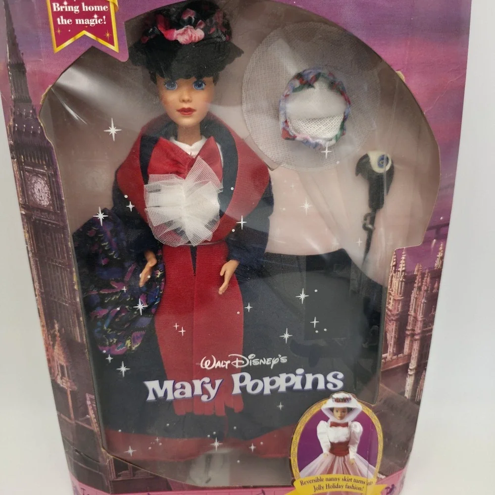 Vintage 1993  MARY POPPINS BARBIE DOLL 11 1/2